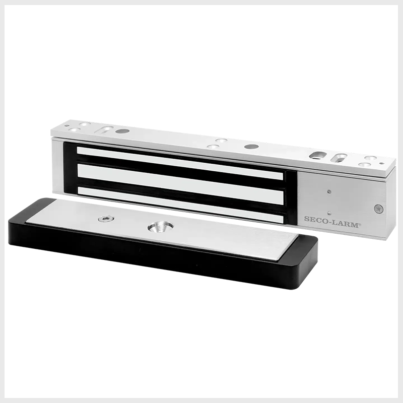 Cerradura electromagnética de 600 lb, sensor de adherencia, LED de estado, homologada UL • E-941SA-600PQ