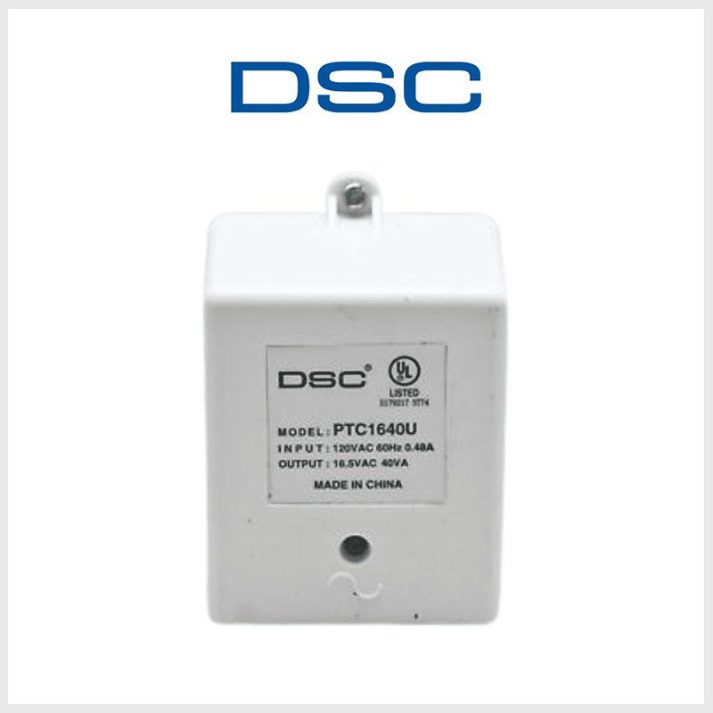 Transformador 16VCA / 40VA Fusible Interno para paneles y módulos de NEO, Power Series y Maxsys • PTC1640U
