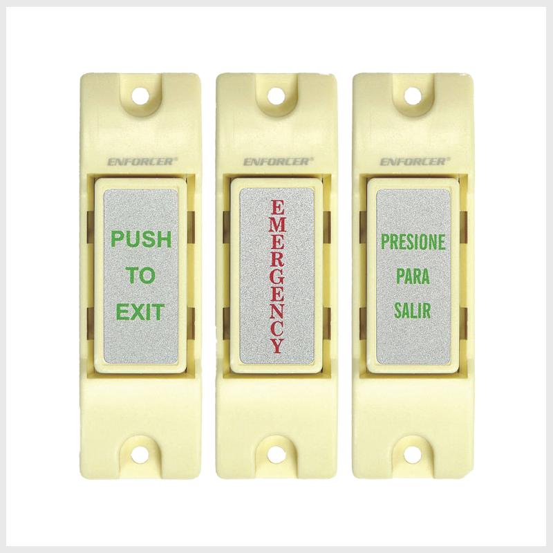 BOTON DE EMERGENCIA NO/NC INCLUYE 3 ADHESIVOS • SS-075C-PEQ